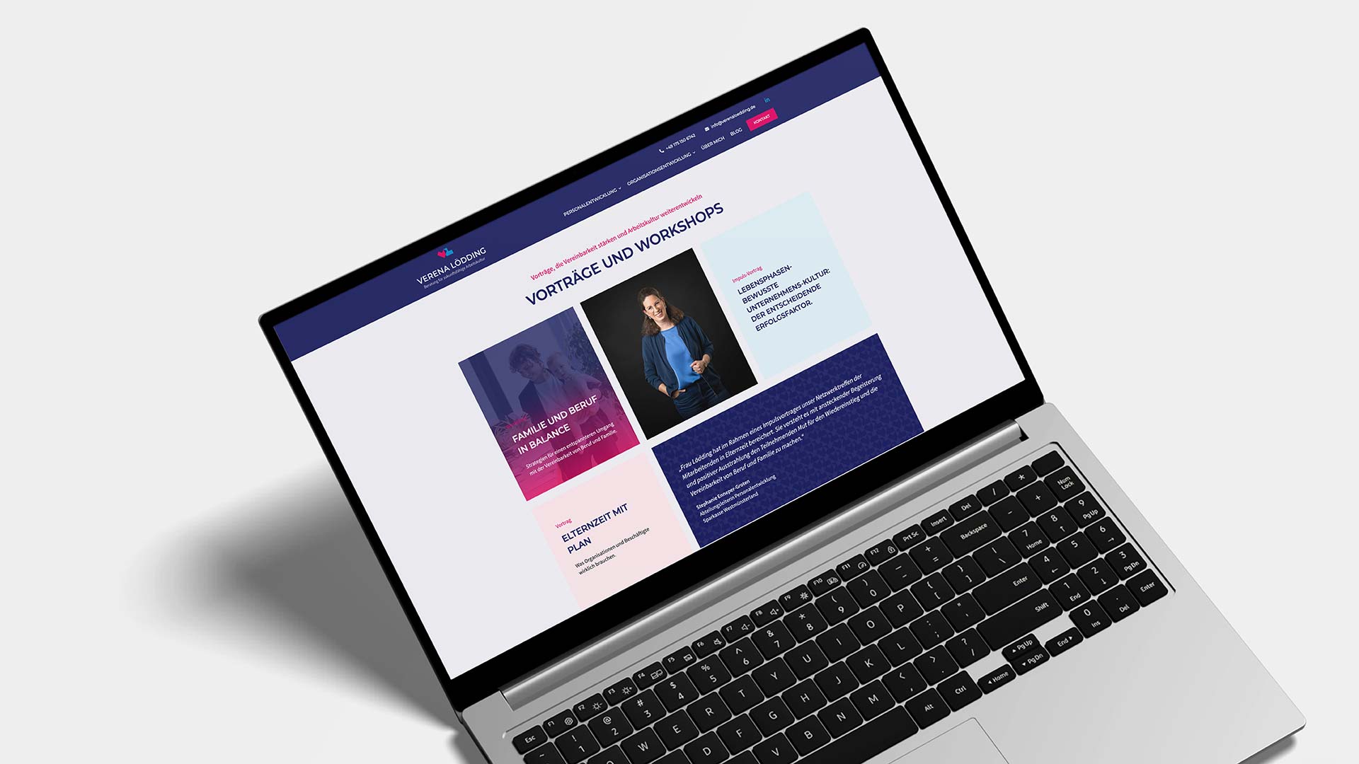 Extrodesign Werbekontor | Referenz | Verena Lödding Beratung | Webseite 02