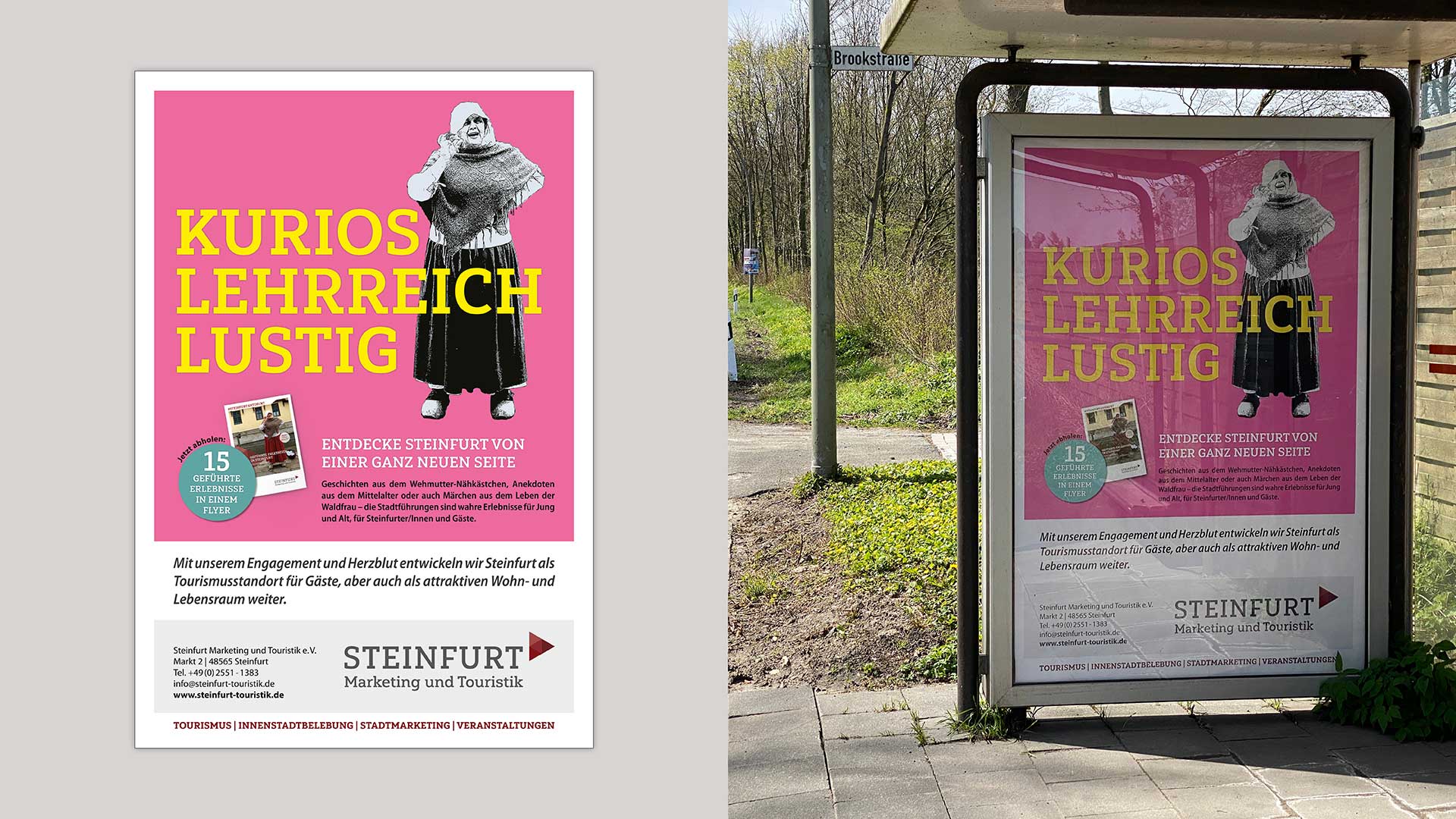 Extrodesign Werbekontor | Referenz | Steinfurt Marketing und Tourismus | Aussenwerbung