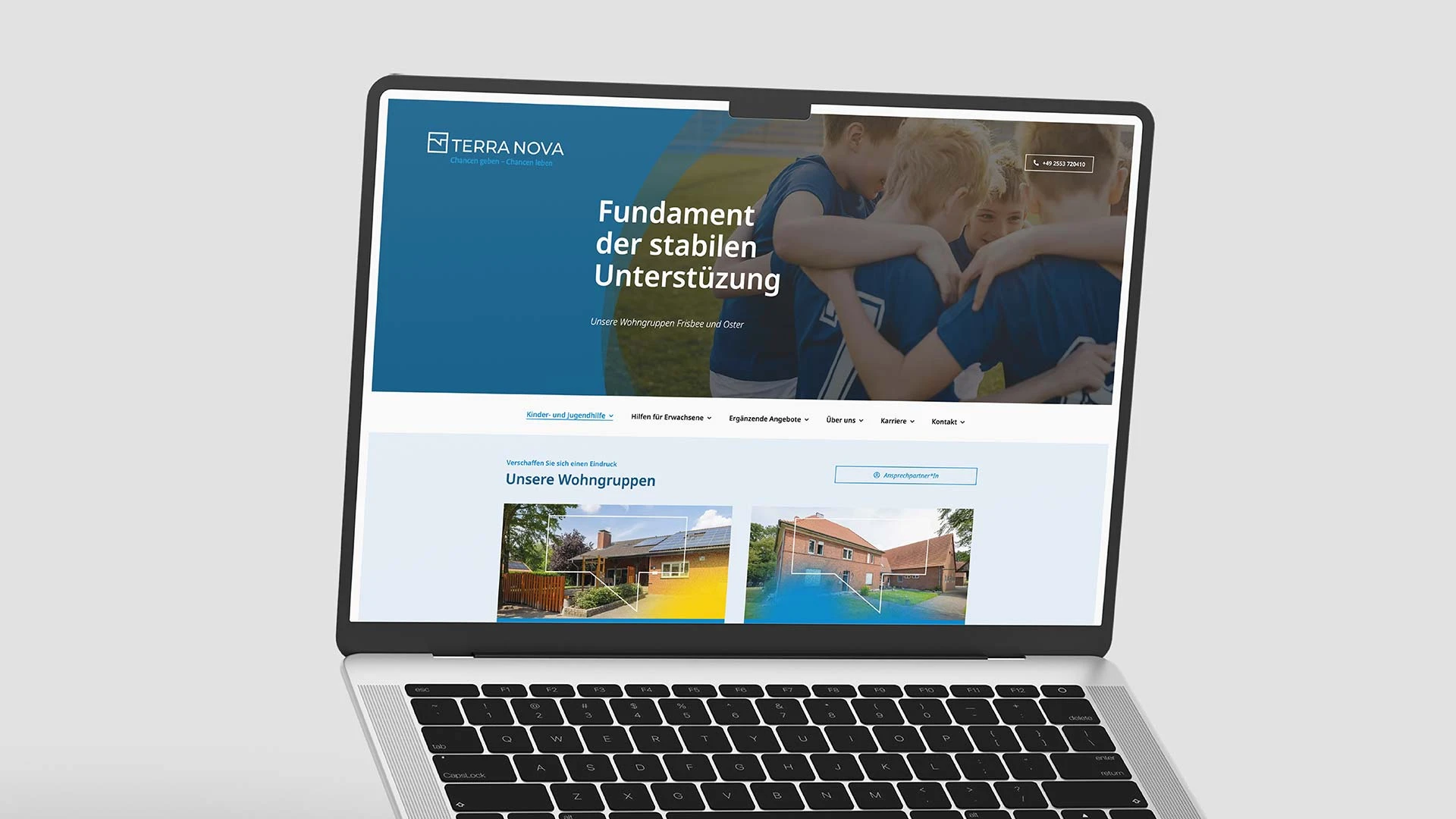 Extrodesign Werbekontor | Referenz | terra nova Sozialpädagogische Hilfen | Webseite 03